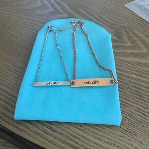 Matching bracelets/anklets